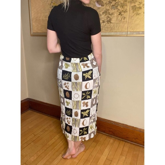 VINTAGE Petite Coconut Unique Skirt - Picture 2 of 4